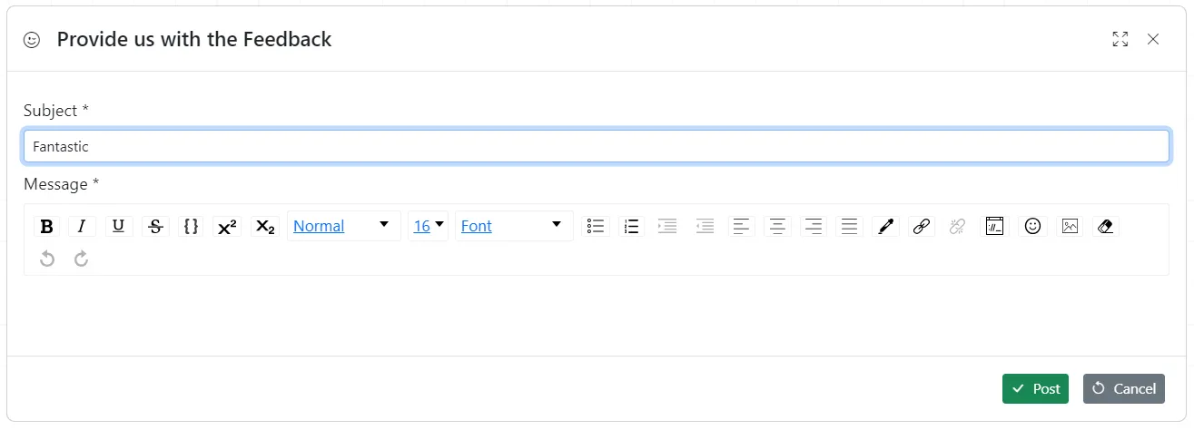 Feedback dialogue