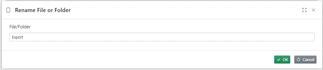 Rename file