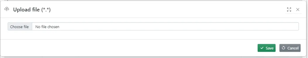 Upload file