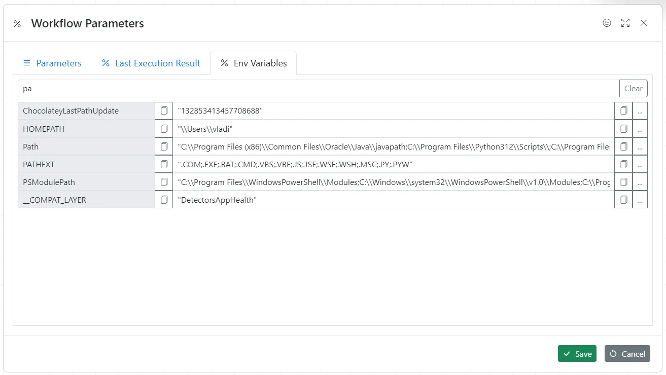 Env Variables